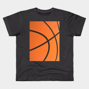 Abstract Weathered Basketball for Players and Fans Kids T-Shirt